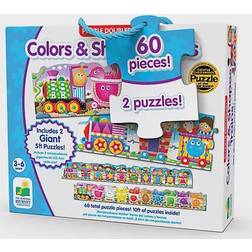 The Learning Journey Giant Colors & Shapes Train 60 Pieces