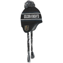 Outerstuff Vegas Golden Knights Jacquard Tassel Pom Knit Hat