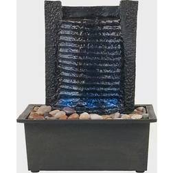 Pure Garden Ribbed LED Fountain