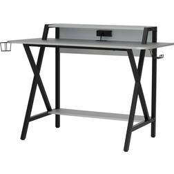 Challenger Gaming Desk - Black/Silver, 1346.2x635x901.7mm