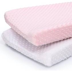 The Peanutshell Baby Changing Pad Covers Minky Dot 2-pack