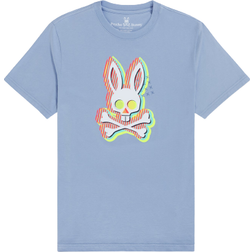 Psycho Bunny Ethan Deco Bunny T-shirt - Deco Blue