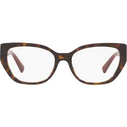 Valentino VA3037 Women's Irregular Eyeglasses Havana 54