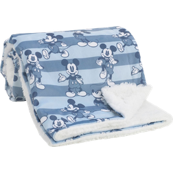 Disney Mickey Mouse Velboa and Sherpa Plush Baby Blanket