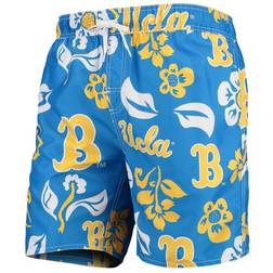 Wes & Willy UCLA Bruins Floral Volley Swim Trunks - Blue