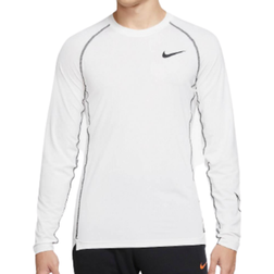 Nike Pro Dri-FIT Slim Long Sleeve Top Men - White/Black