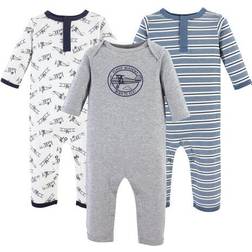 Hudson Baby Union Suits/Coveralls, 3-Pack - Aviation (10152034)