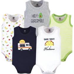 Hudson Baby Cotton Sleeveless Bodysuits 5-pack - Taco Truck ( 10152832)