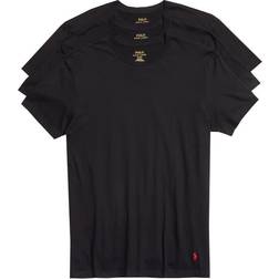 Polo Ralph Lauren Crewneck T-shirt 3-pack - Black