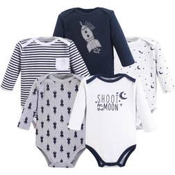 Yoga Sprout Long Sleeve Bodysuits 5-pack - Moon (10192105)