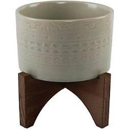 FloraBunda Mayan Ceramic Pot Ø 6.25" ∅15.875cm
