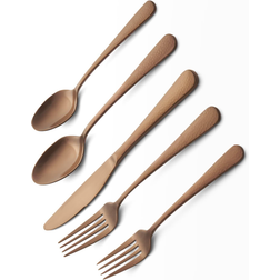 Cambridge Silversmiths Keene Hammered Copper Cutlery Set 20pcs