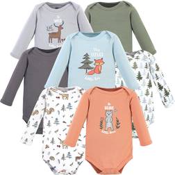 Hudson Baby Cotton Long-Sleeve Bodysuits 7-pack - Woodland Friends (10156408)