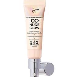 IT Cosmetics CC+ Nude Glow Lightweight Foundation + Glow Serum SPF40 Fair Beige