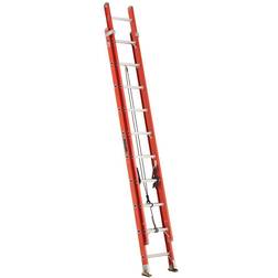 20 ft Fiberglass Extension Ladder, 300 lb Load Capacity