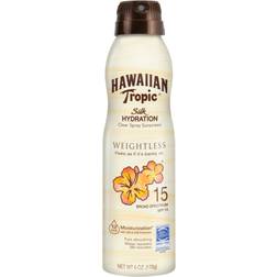 Hawaiian Tropic Silk Hydration Clear Spray Sunscreen Weightless SPF15 170g