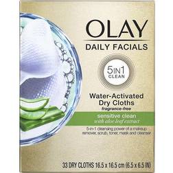 Olay Daily Facials Sensitive Cleansing Cloths Fragrance-Free 33 Count