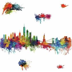 RoomMates New York City Skyline Peel and Stick Giant Wall Decal