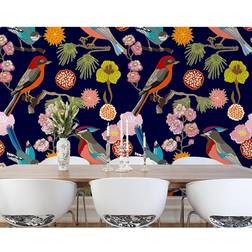 Ohpopsi Floral Birds Wall Mural