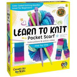 Faber-Castell Creativity for Kids Learn to Knit Pocket Scarf Kit
