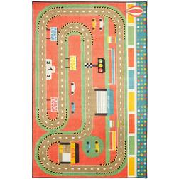 Mohawk Home Race Track Play Multi 5 ft. x 8 ft. Themed Area Rug