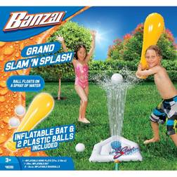 Banzai Grand Slam N Splash Sprinkler Baseball Game with Inflatable Bat and Ball