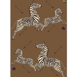 Nuwallpaper Scalamandre Safari Brown Zebra Safari Self Adhesive Wallpaper