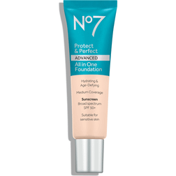 No7 Protect & Perfect ADVANCED All in One Foundation 9 Wheat