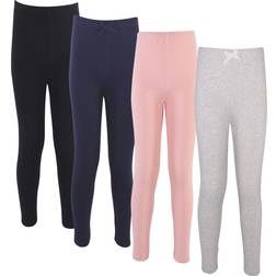 Touched By Nature Organic Cotton Leggings 4-pack - Solid Pink/Navy (10161669)