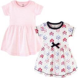 Touched By Nature Organic Cotton Dress 2-pack - Floral Dot (10161110)