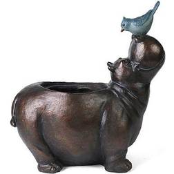 LuxenHome Hippo Flower Pot