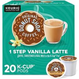Keurig The Original Donut Shop Vanilla Latte Coffee K-Cup Pods 20pcs
