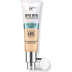 IT Cosmetics Bye Bye Foundation Oil-Free Matte Full Coverage Moisturizer SPF50+ Tan 1fl oz