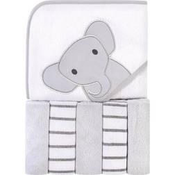 Hudson Hooded Towel & Five Washcloths Modern Elephant