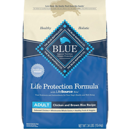 Blue Buffalo Life Protection Formula Adult Dog Chicken and Brown Rice Recipe 15.4