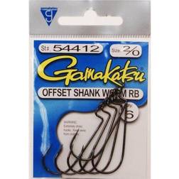 Gamakatsu Worm Hook Offset Shank Round Bend Multi-pack