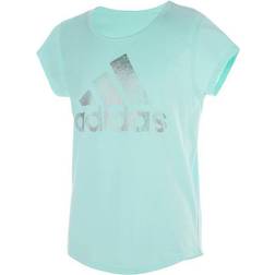 adidas Girl's Scoop Neck Tee - Clear Mint (EX4646)