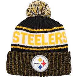 New Era Pittsburgh Steelers Marl Cuffed Knit Beanies with Pom Youth