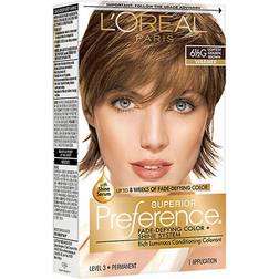 L'oral Superior Preference Fade-Defying Color/shine 61/2G Lightest Golden Brown No Color