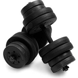 Costway 66 LB Dumbbell Weight Set w/ 16 Adjustable Plates