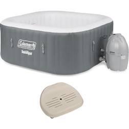 Bestway 4-Person Square Inflatable Outdoor Hot Tub and Inflatable Seat