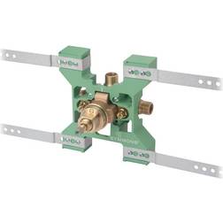 Temptrol Brass Pressure-Balancing Shower Valve with Service Stops and Rapid Install Bracket