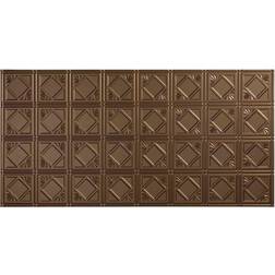Fasade Traditional #4 2 ft. x 4 ft. Glue Up Vinyl Ceiling Tile in Argent Bronze (40 sq. ft