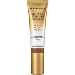 Max Factor Miracle Second Skin Foundation SPF20 #12 Neutral Deep