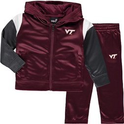 Outerstuff Virginia Tech Hokies Poly Fleece Full-Zip Hoodie And Pants Set Youth