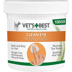 Vets Best Clean Cotton Pads for Eye Care 100 Wipes