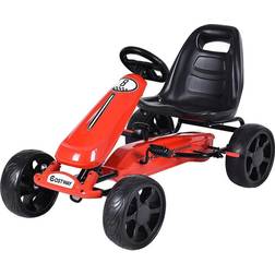 Costway Xmas Gift Go Kart Kids 4 Wheel Racer Ride On Car Pedal Powered Car one size