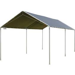 OutSunny 10' x 20' Heavy Duty Carport Garage Car Shelter Galvanized Steel Outdoor Open Canopy Tent