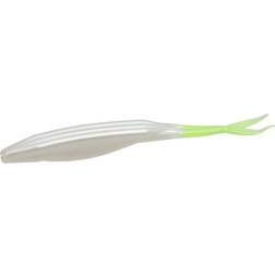Zoom Salty Super Fluke Pearl Chartreuse Tail
