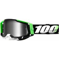 100% 100 Percent Eyewear Racecraft 2 Kalkuta W Mirror Silver Lens Motocross Goggles